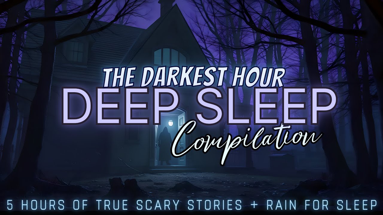 5 Hours of TRUE Scary Stories + rain for sleep 😴 NO ADS, just stories & black screen