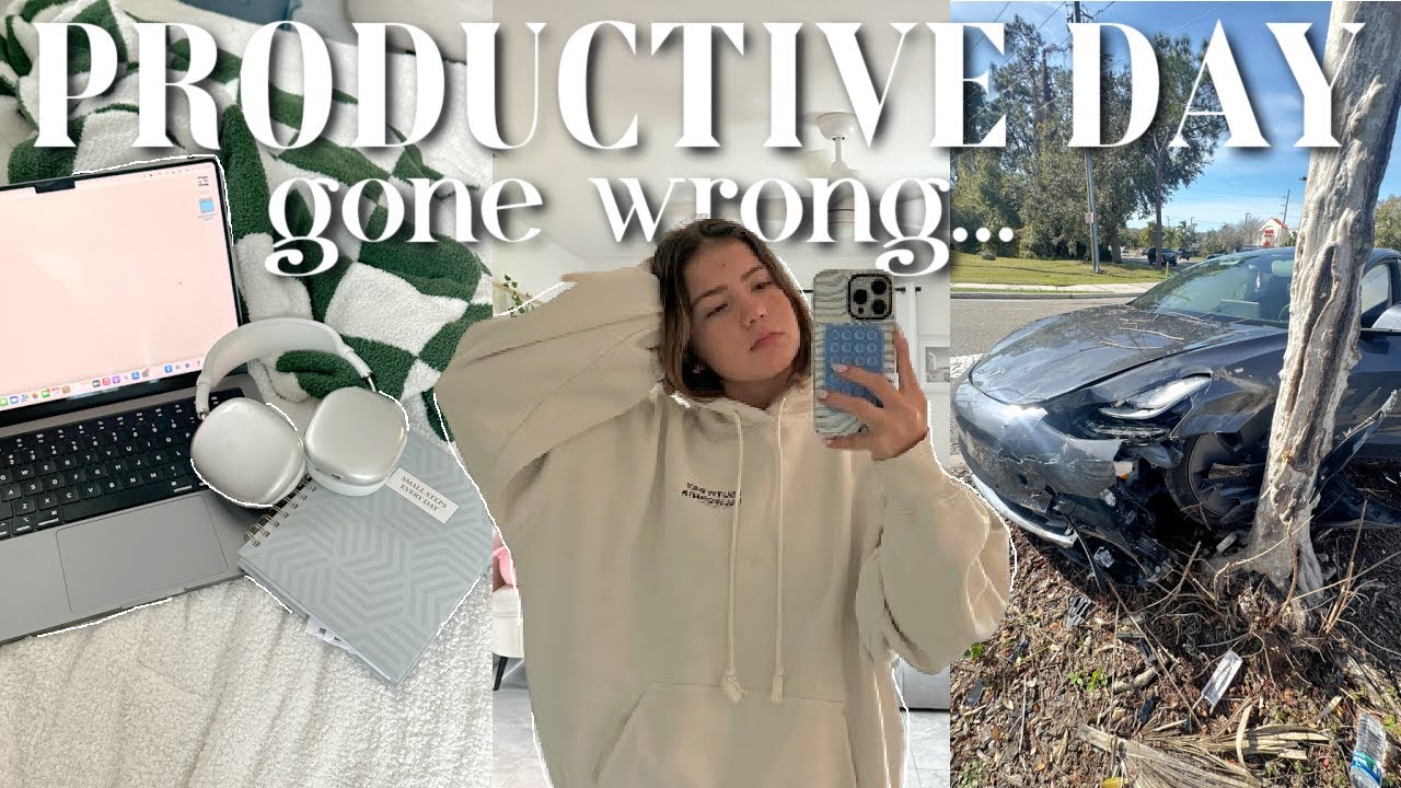 Productive day, gone wrong... | I got in a car accident!!