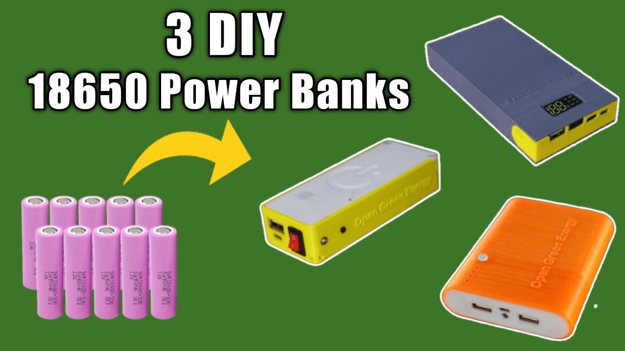 3 DIY Power Bank Ideas | How to Make Power Bank from Laptop Battery ( 18650 )