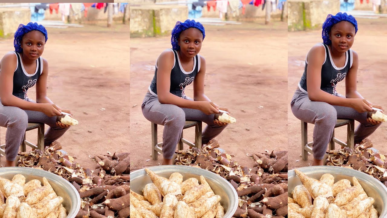 I made Garri for grandma