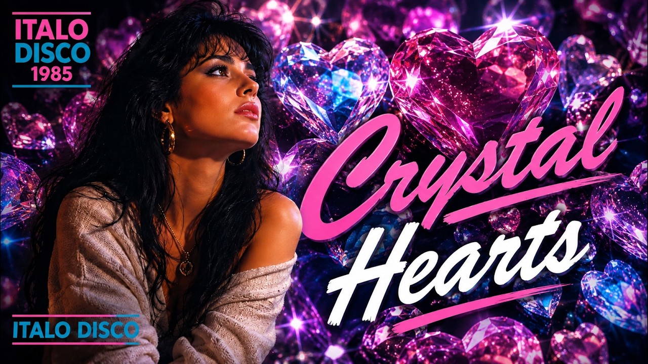 Sonia - Crystal Hearts  | Classic 80s Italo Disco | Romantic Synthpop Love Song