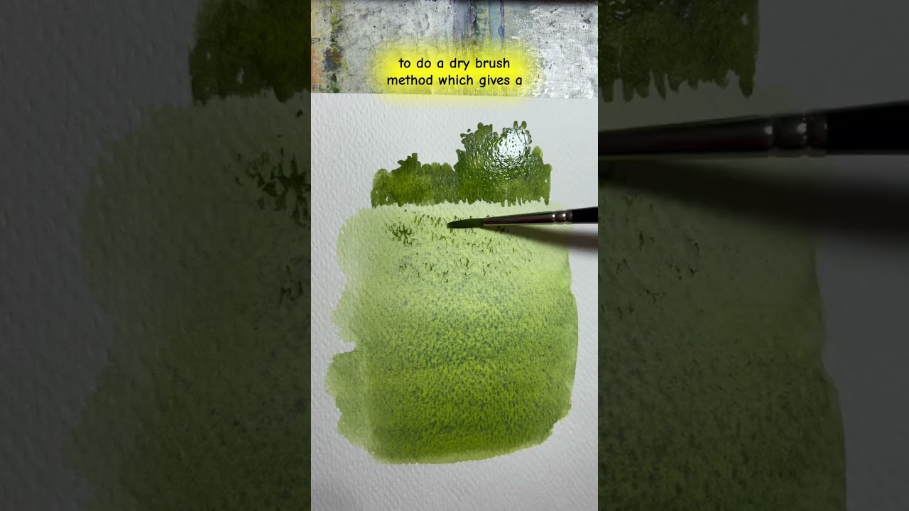 Рисуем травы акварелью