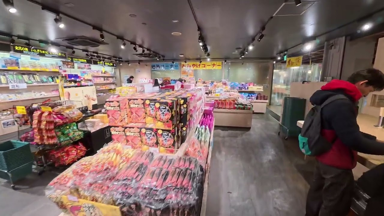 Walking in Omicho Market, Kanazawa, Japan (近江町市場)