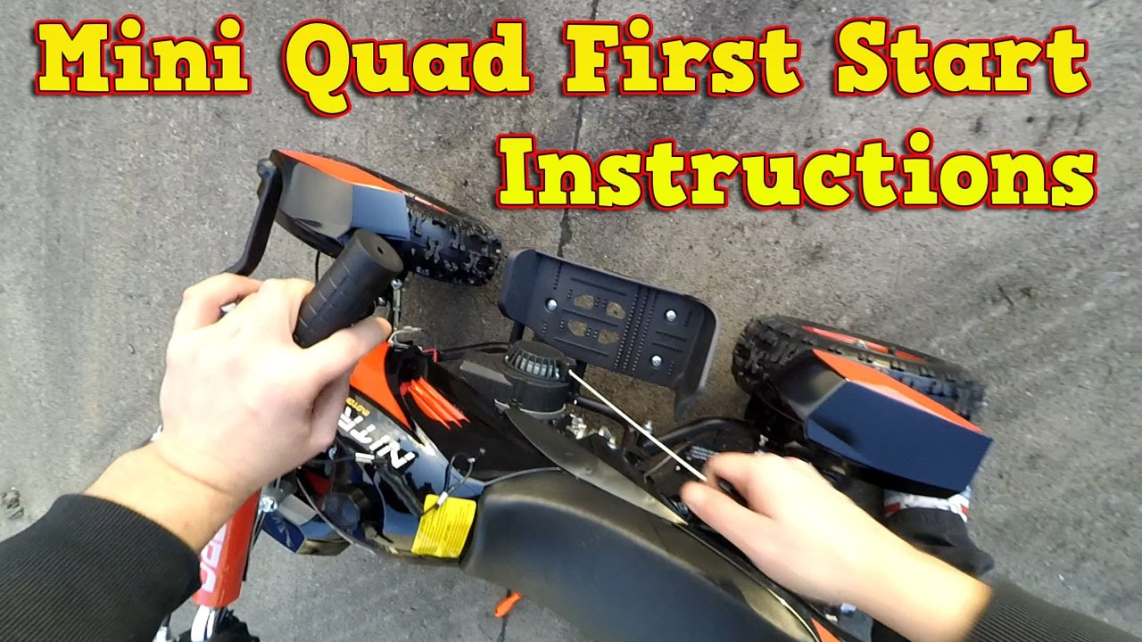 Mini Quad 50 cc - Instrukcja jak Odpalić Silnik - Mini ATV Cobra 2 od Nitro Motors