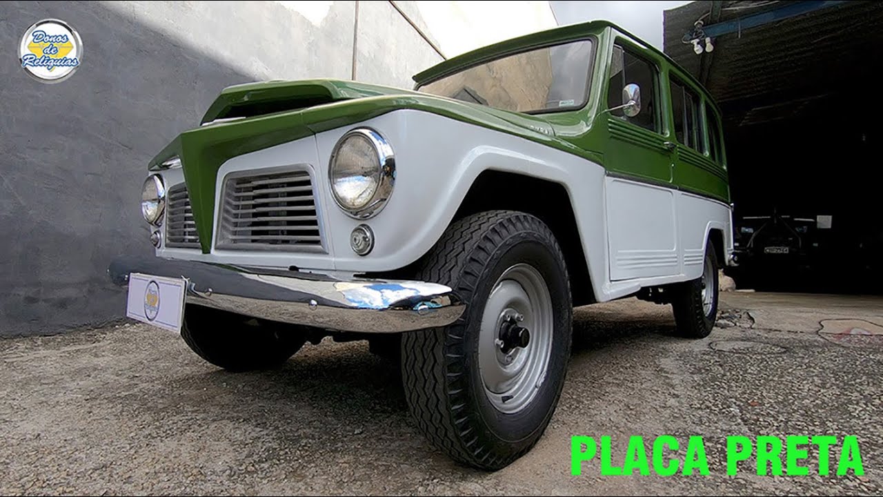 Rural Willys 1965 - Placa Mercosul de Coleção - à venda