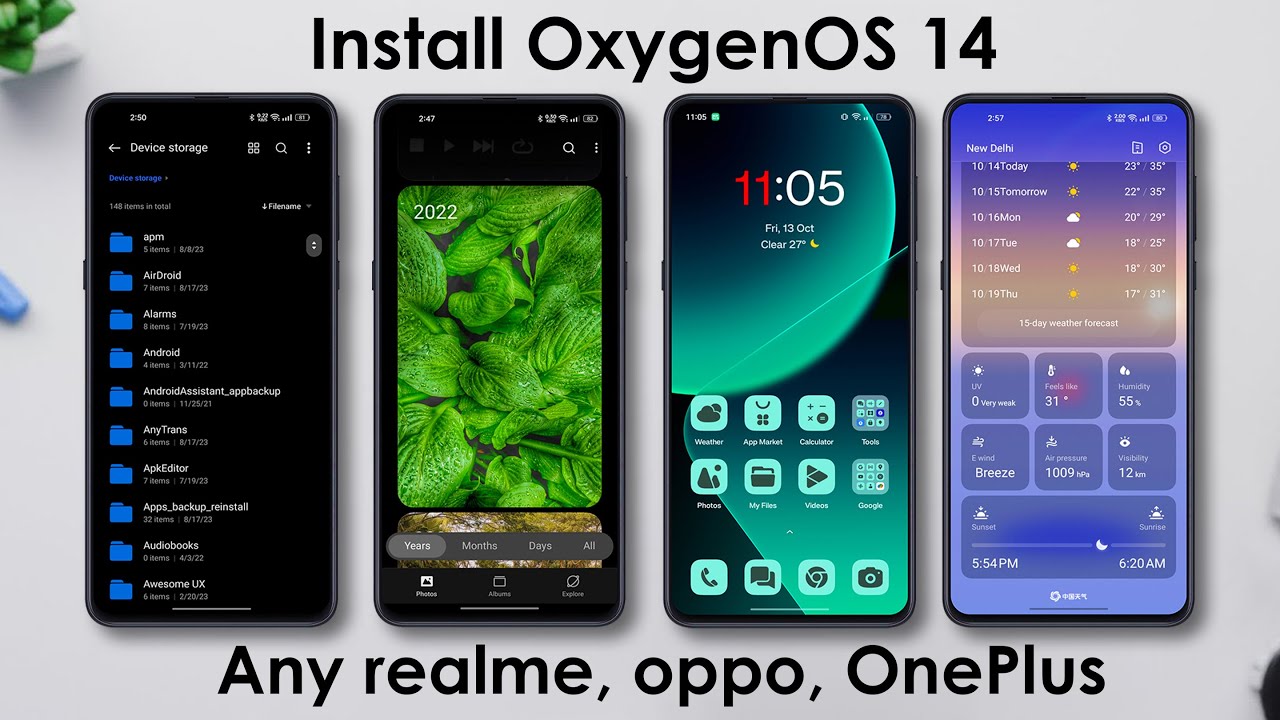 ⚡Install OxygenOS 14 system apks on Realme, Oppo & OnePlus: No Root
