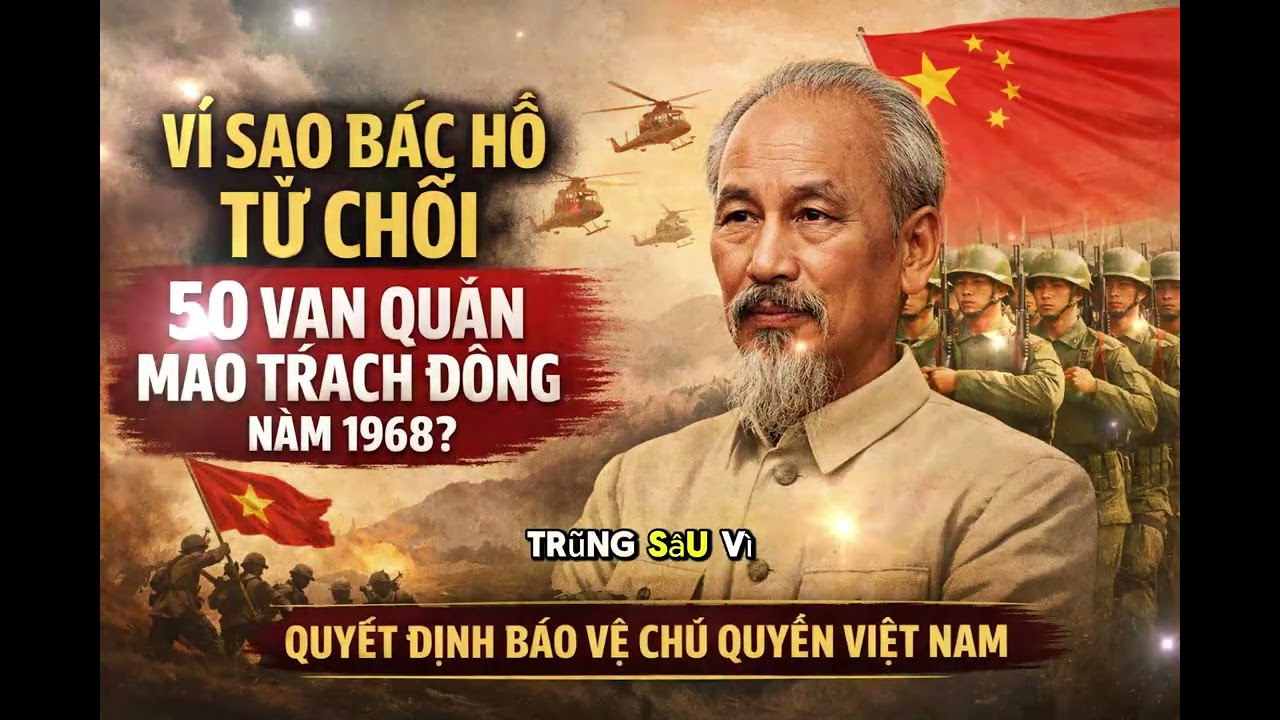 Vì Sao Bác Hồ Từ Chối 50 Vạn Quân Mao Trạch Đông Năm 1968? Quyết Định Khiến Thế Giới Bất Ngờ!