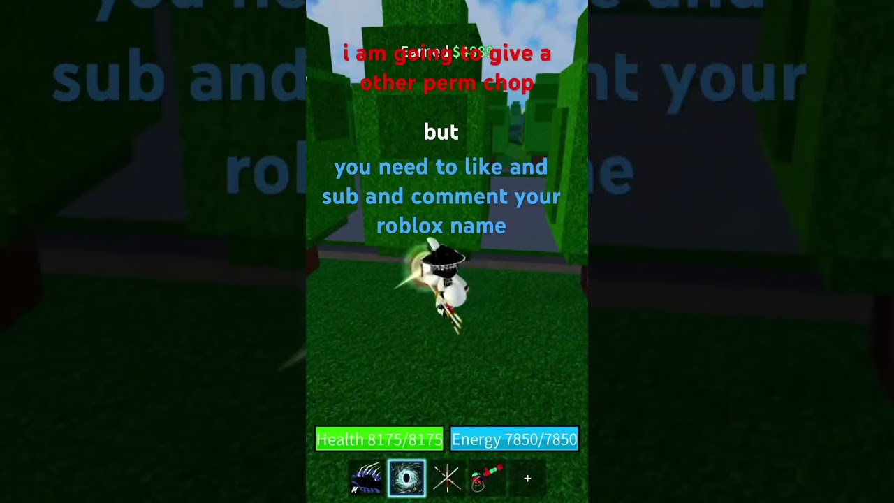 giving perm chop prt2 #bloxfruit #roblox #subscribe #chop #giveaway