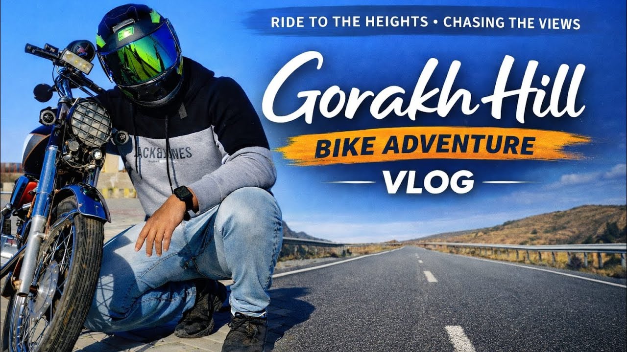 Karachi to gorakh hill on bike | My first vlog |T1-E1