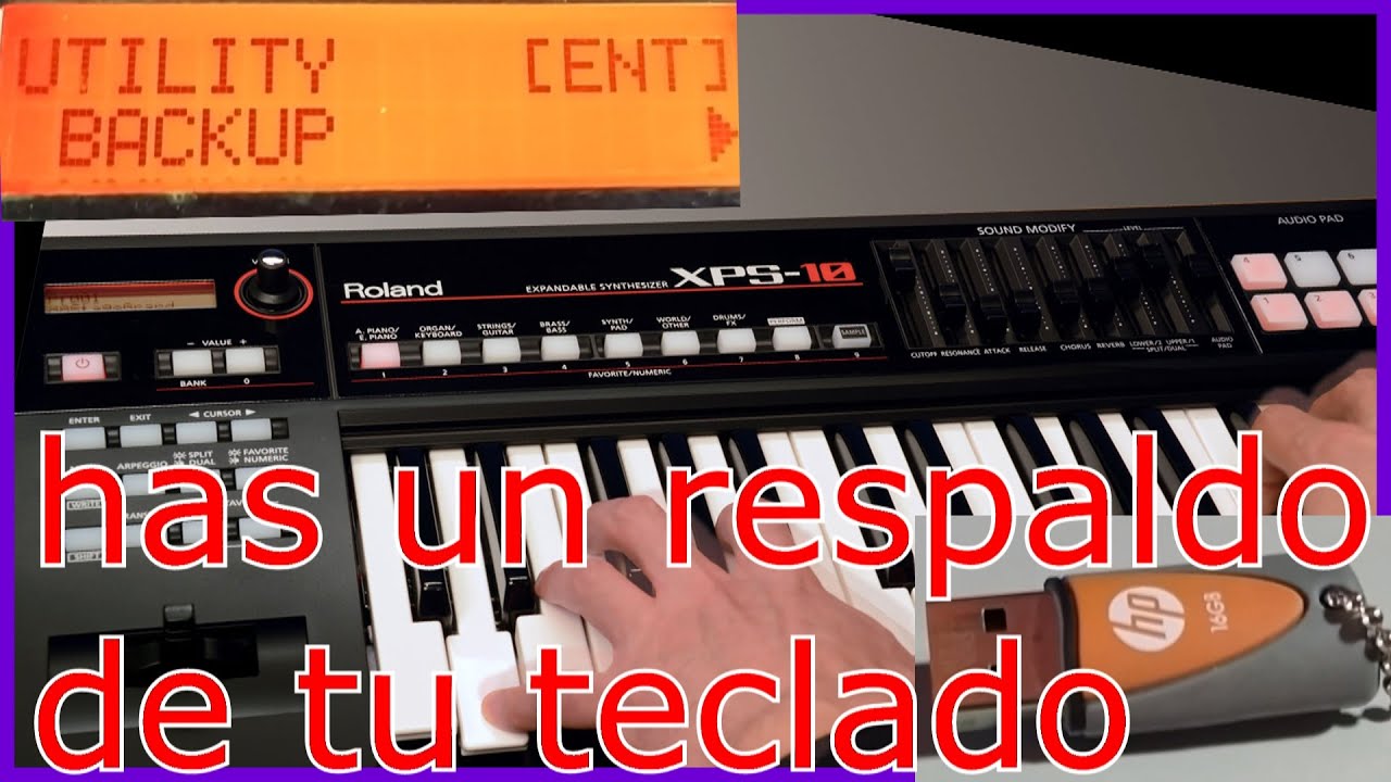 Como hacer un backup del Roland xps10