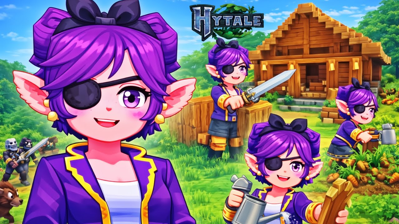 Hytale – Sobrevivência em Mundo Aberto, Estilo Minecraft, Aventura e Vida Cozy 🌱⛏️