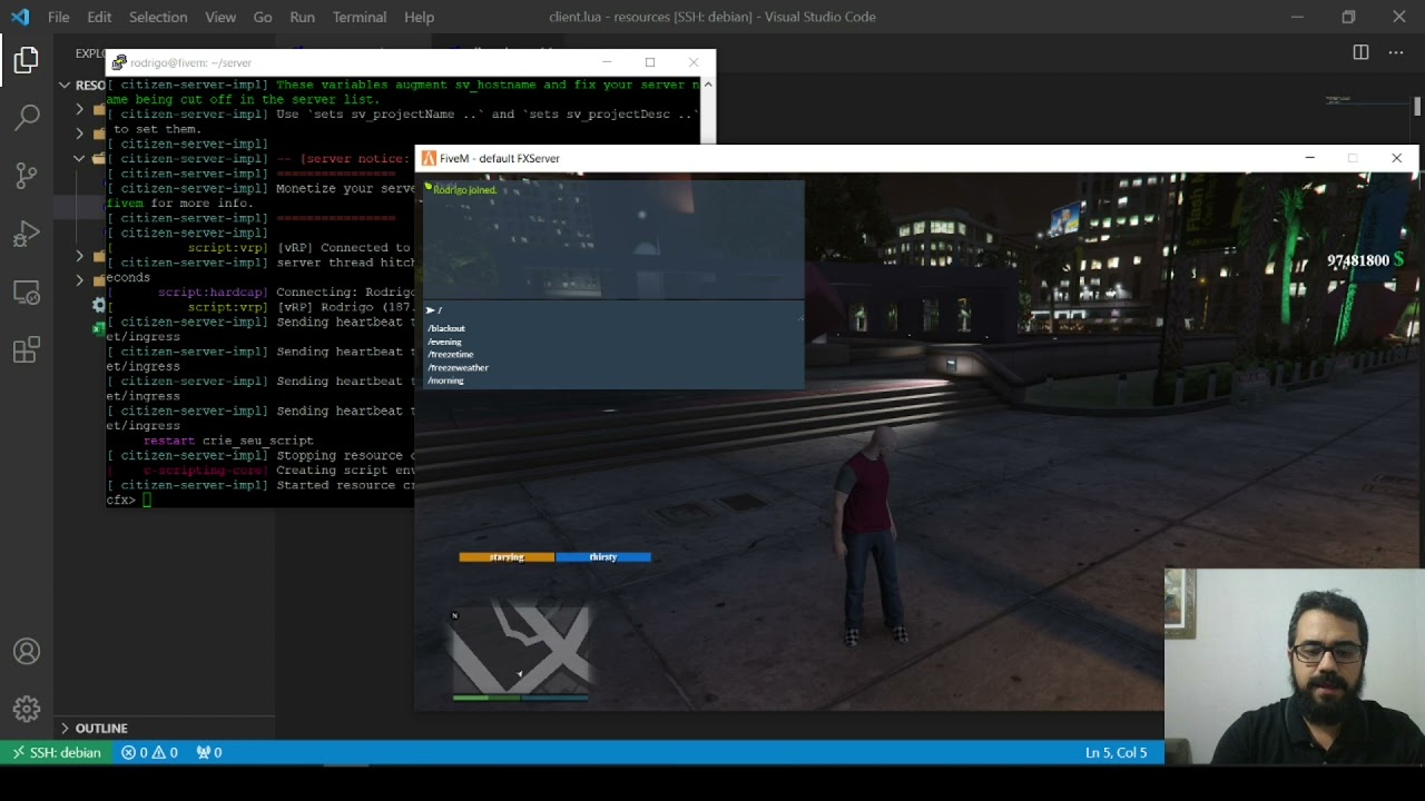 (Curso) vRP - Fivem - Primeiro Script - Aula grátis