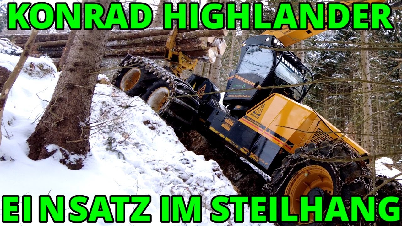 KONRAD HIGHLANDER, Einsatz im Steilhang