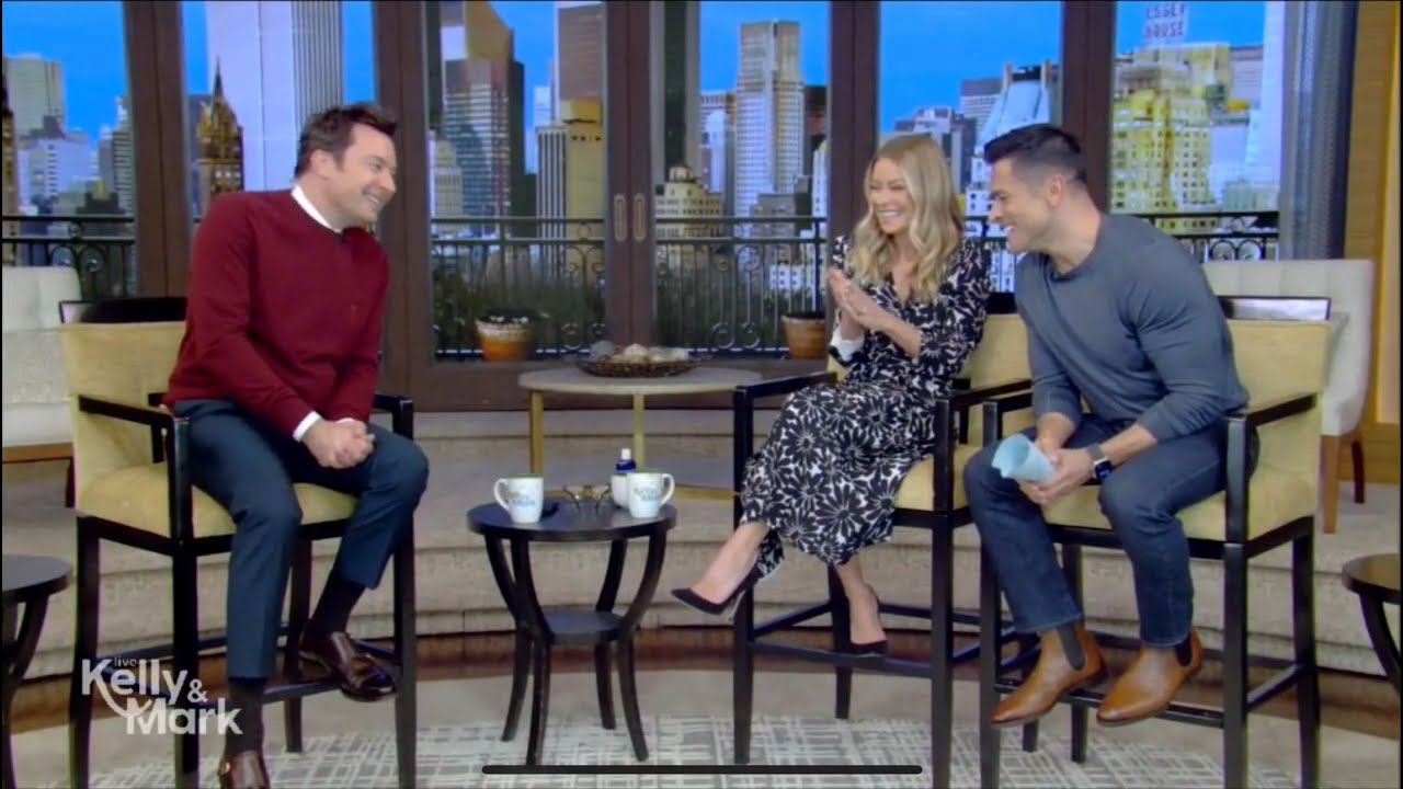 Jimmy Fallon on Live! with Kelly & Mark talking 'Wrap Me Up' (December 5, 2023)