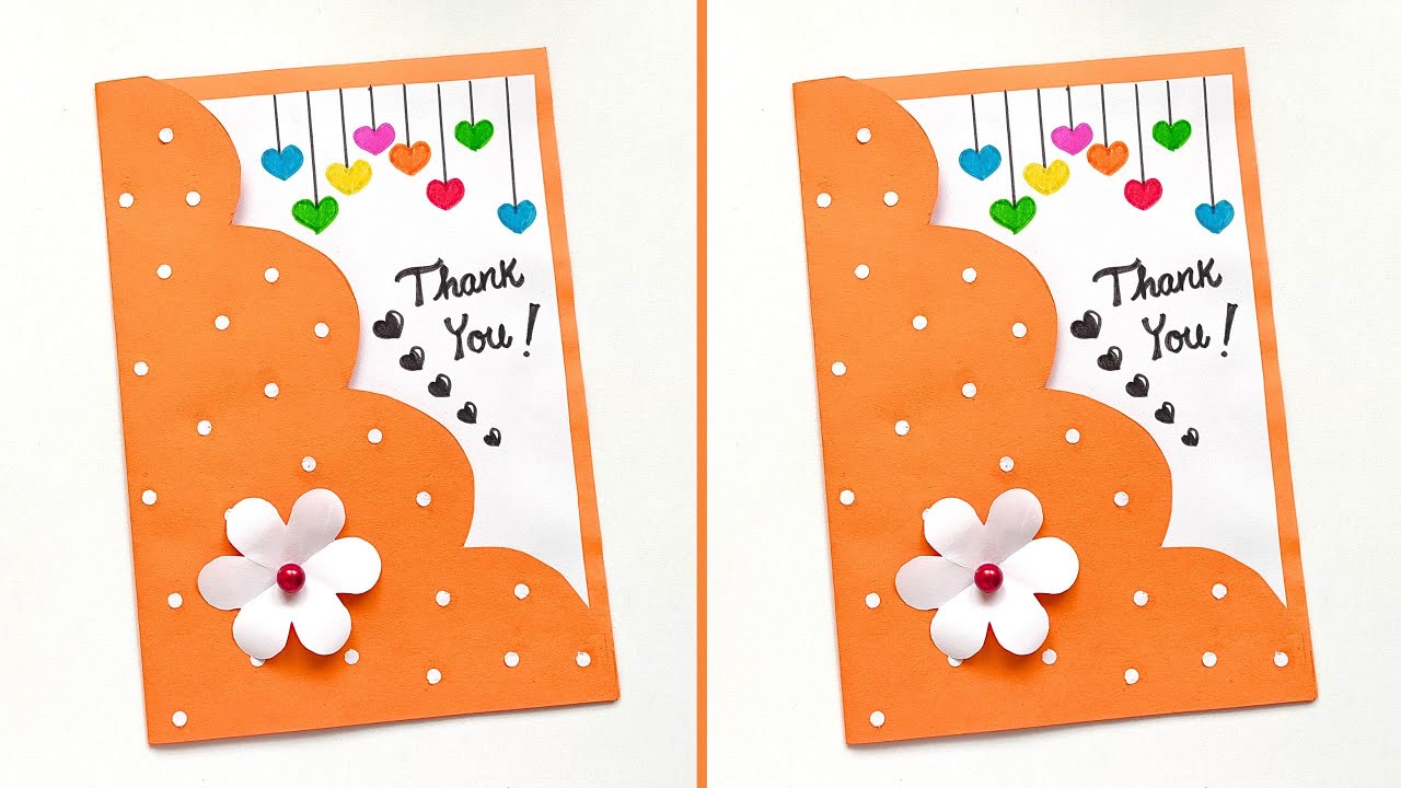 Easy & Beautiful Thanks Giving Card | Thank you Card for Teachers | Thank You Card Easy |Thanks Card