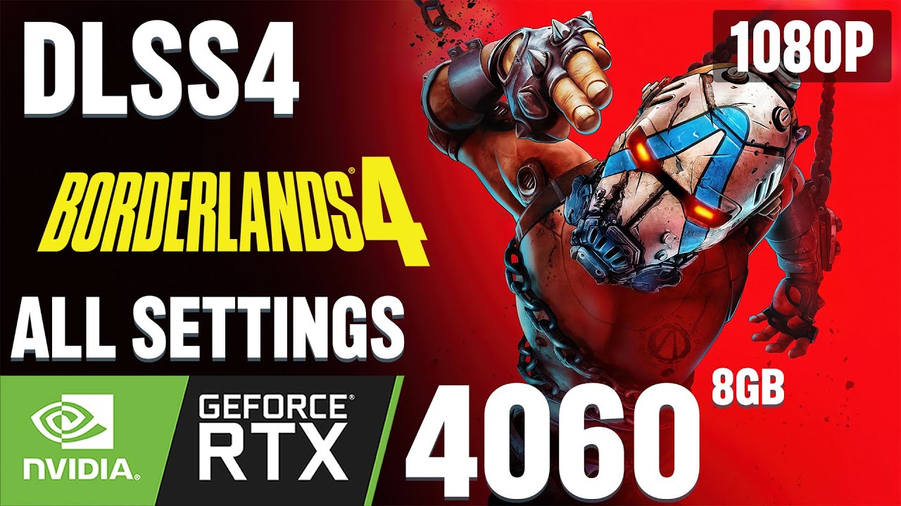 Borderlands 4 on RTX 4060 - 1080p  All Settings With DLSS 4