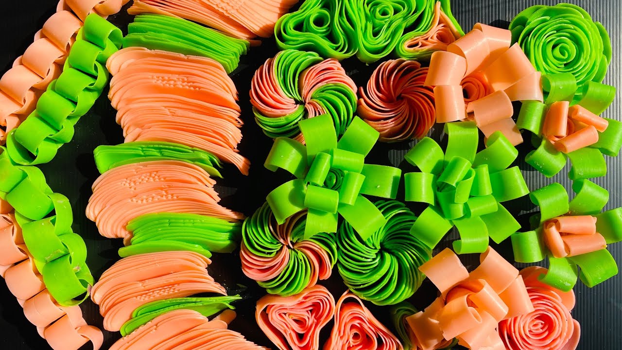 Relaxing SOAP ASMR ! Pink/Green Soap Curls Asmr