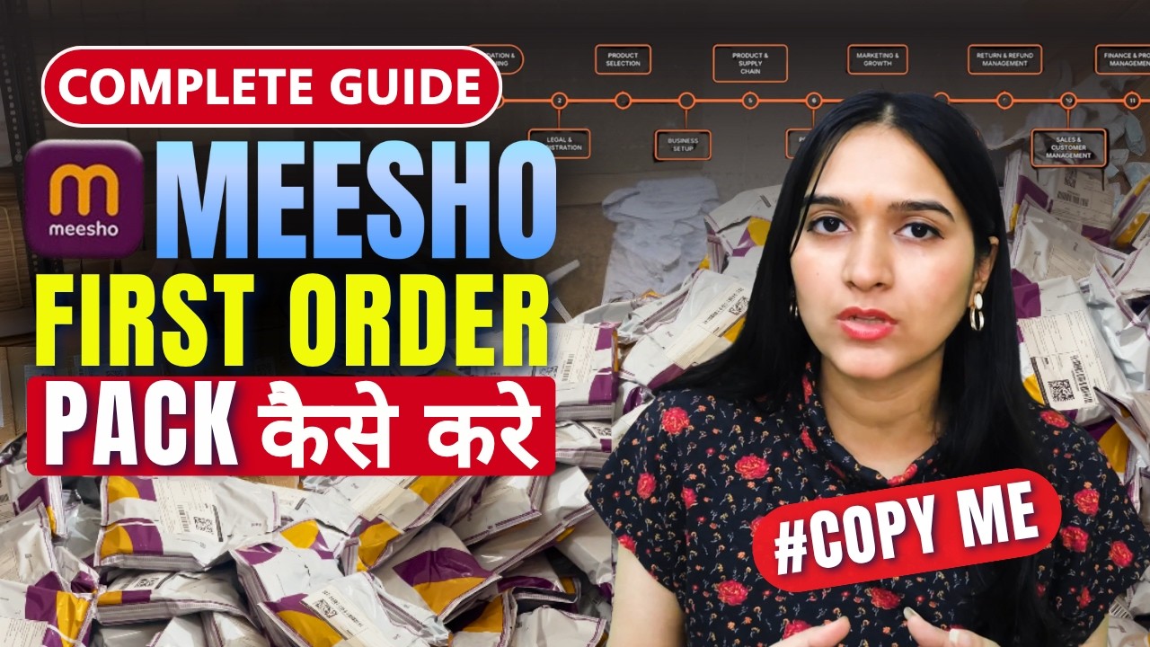 Meesho Order Process Kese Kare | Meesho First Order Packing, Label Download & Shipping Guide 2025