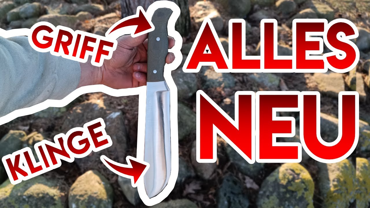 KOMPLETTER MESSER-UMBAU  | Messergriff und Klingenoberfläche