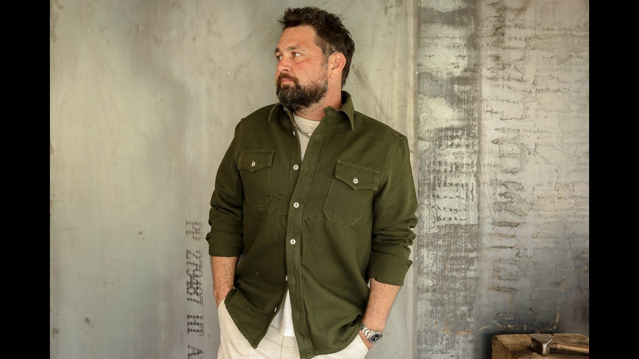 Freenote Cloth Canvas Scout Shirt in Olive