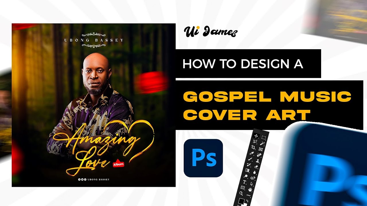 How to Design a Creative Gospel Music Cover Art with Photoshop | Graphic Design Tutorial