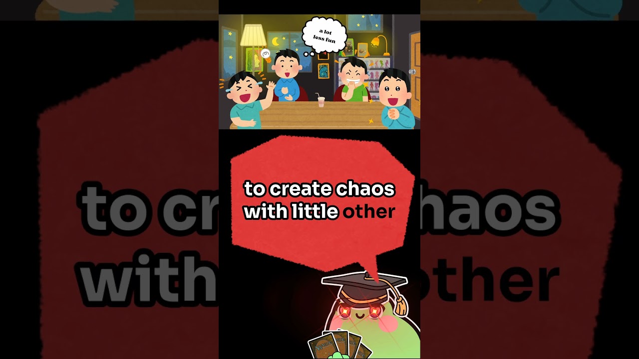 Want to have more fun in commander? Don't create chaos. #magicthegathering #mtg