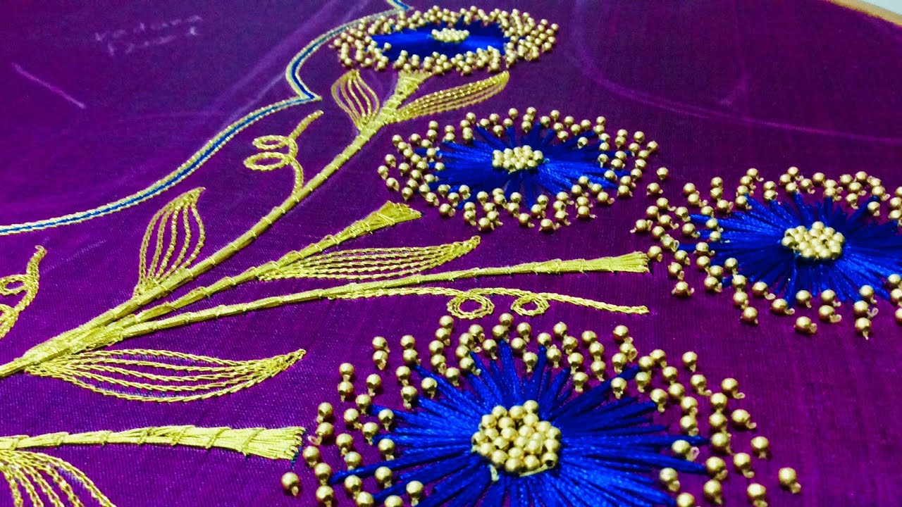 Simple flower embroidery