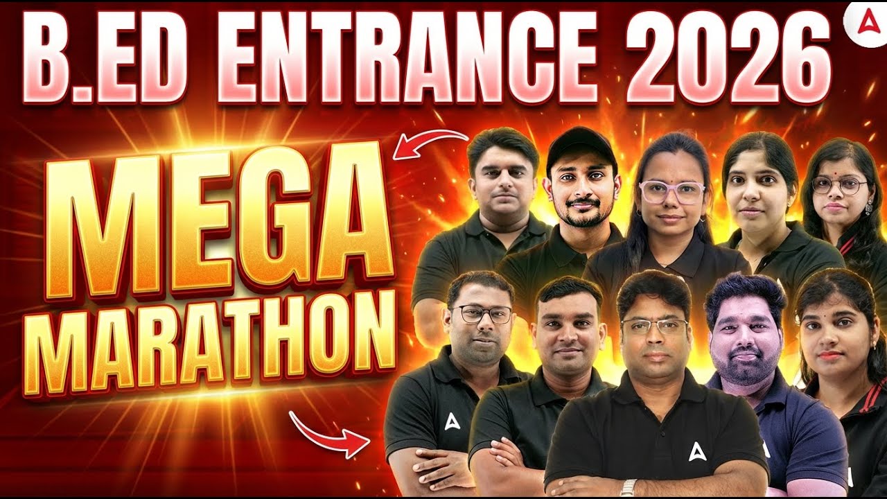 🔥Mega Marathon | Odisha B.ED Entrance Exam 2026 Preparation | B.ED All Subject Marathon Class
