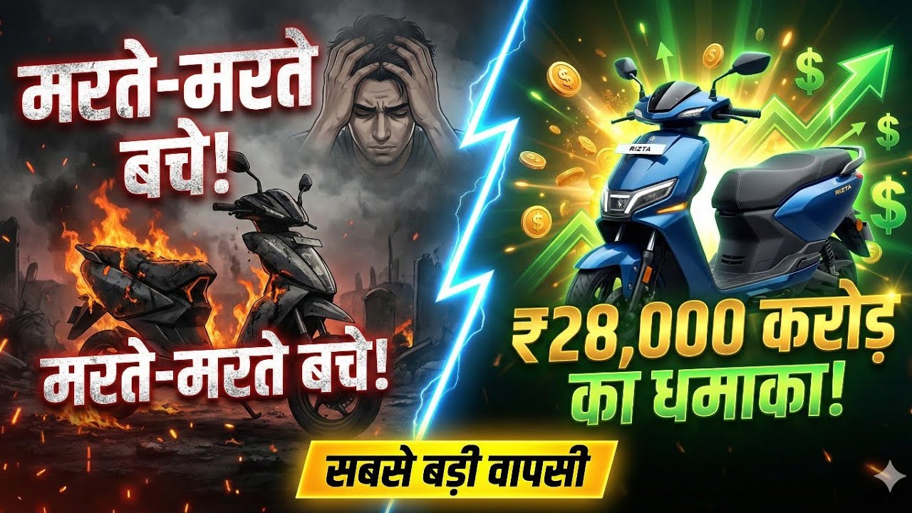 Ather Energy - ₹140 करोड़ का झटका, Fire Controversy और Almost Shutdown — Company कैसे बची?