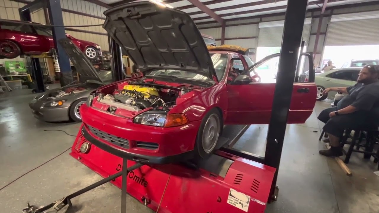 First video at the shop dyno eg hatch kseires on a 100 shot