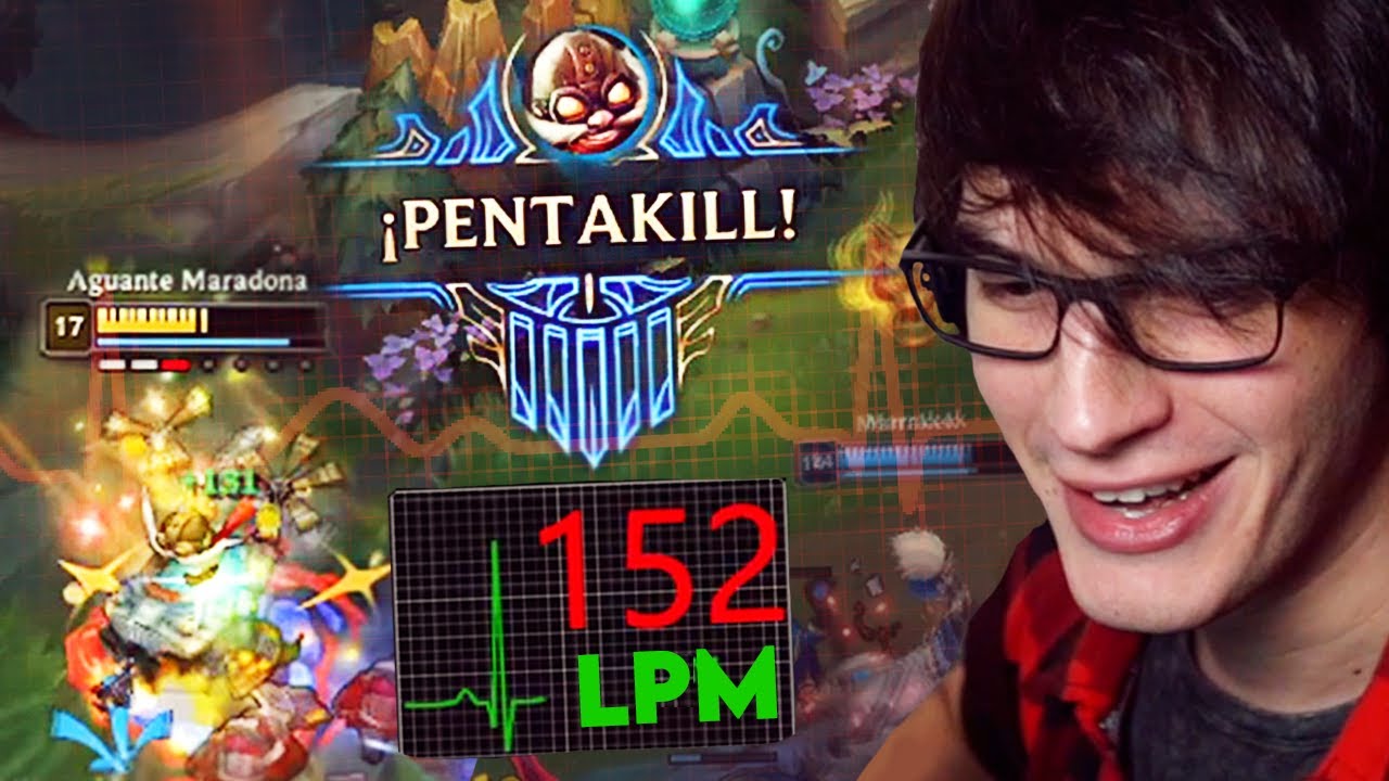 JUEGO LOL con MEDIDOR de LATIDOS del CORAZON ¿INFARTO?