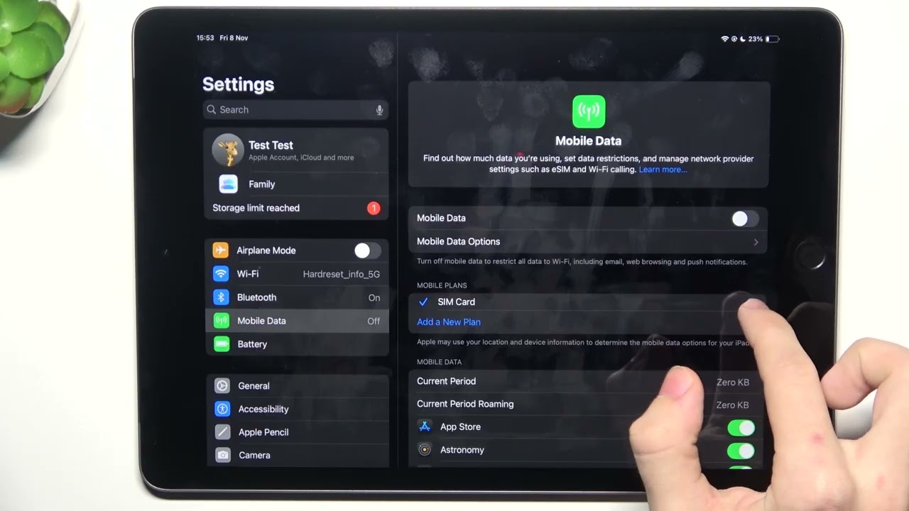 Как управлять SIM PIN на APPLE iPad 10.2 (2021) Wi-Fi + Cellular?