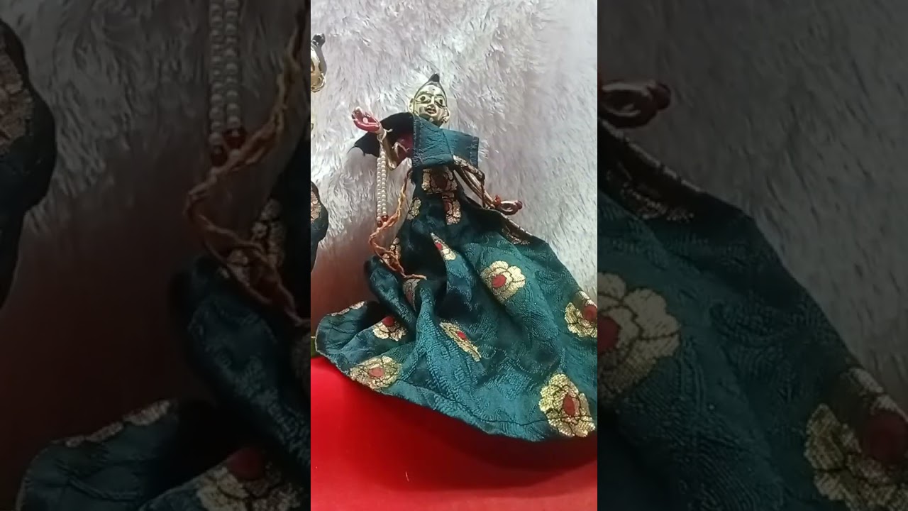 Radha Krishna ✨❤️🦚 shringar in new mandir #krishnastatus #radhakrishna #viral #viralvideo #devotion