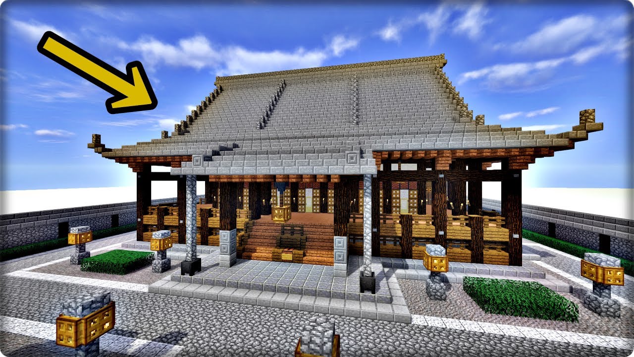【マインクラフト】寺を和風建築してみる【寺の作り方】