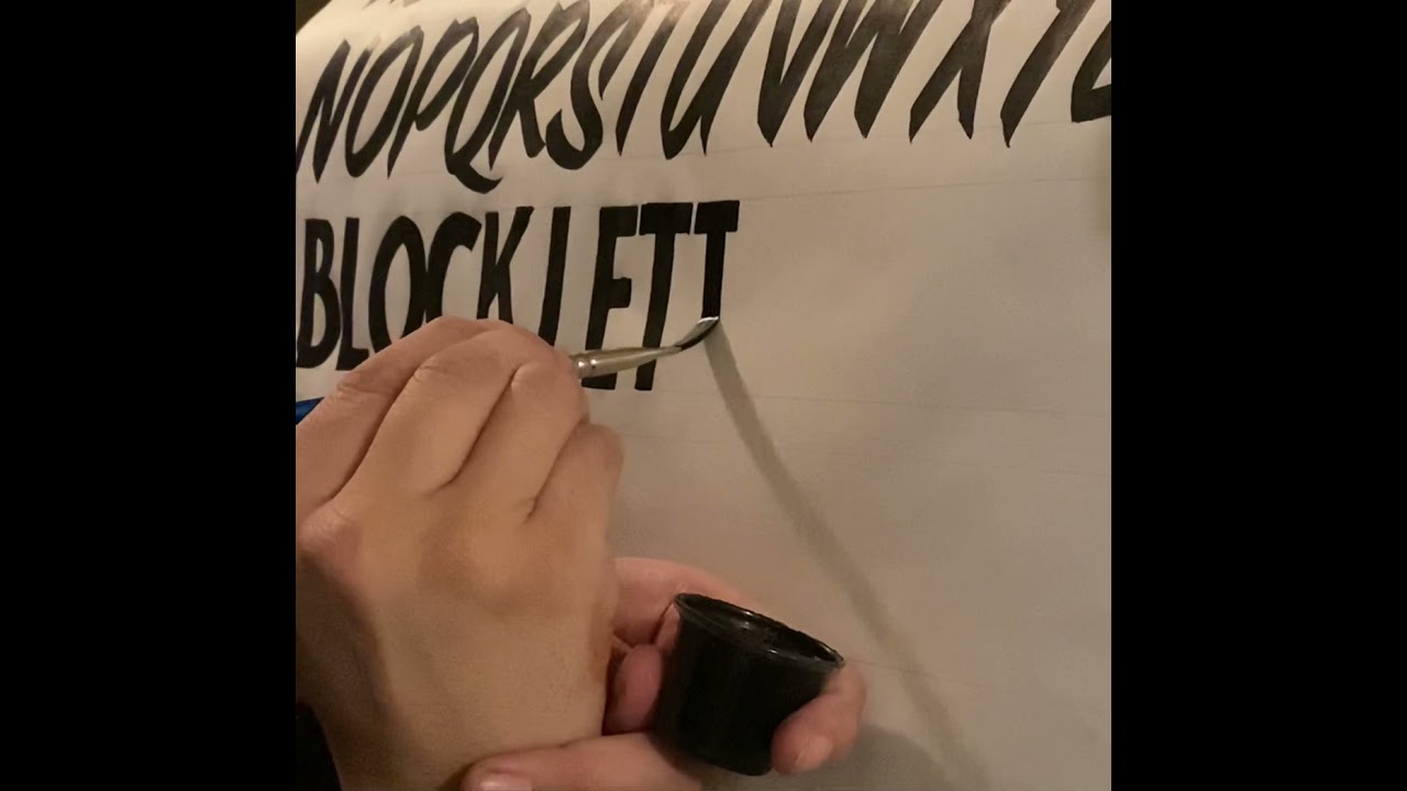 Single Stroke Block Lettering