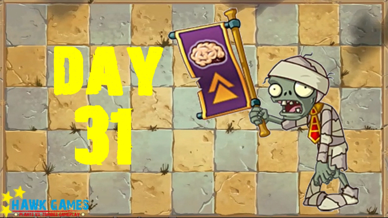 Plants vs Zombies 2 - Ancient Egypt - Day 31 [Egypt Rally Zombie] No Premium