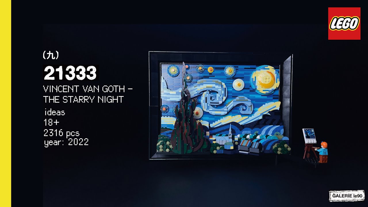 LEGO 21333 Vincent Van Gogh Starry Night relaxing speed build