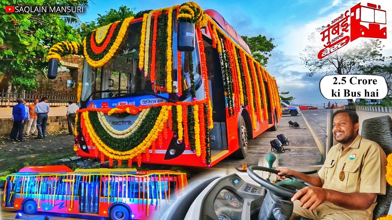 New Olectra K9D.2.1 AC🔋Electric Bus ⚡12M launched By Mumbai (BEST)