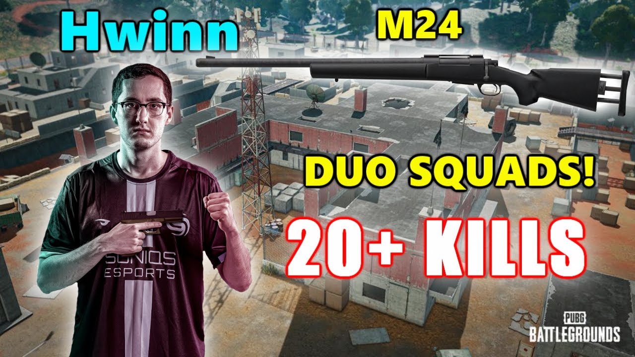 Soniqs Hwinn & Ashleykan - 20+ KILLS - M24 - DUO SQUADS - PUBG