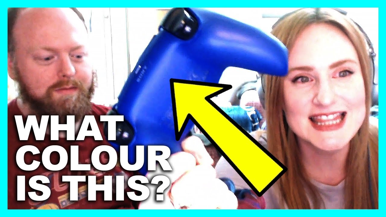 WHAT COLOUR IS THIS? -- PEACHSALIVA AND PAT STARES AT THE GALAXY PURPLE DUALSENSE CONTROLLER