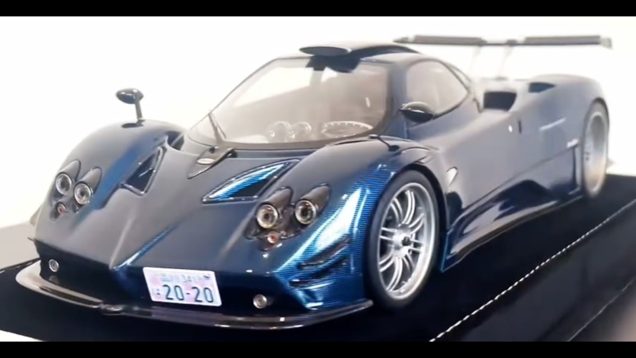 HH Model 1:18 Pagani Zonda MD 760 Carbon Blue