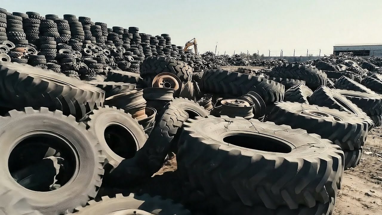 From Used Tires to 5 Useful Products | Tire Recycling Process