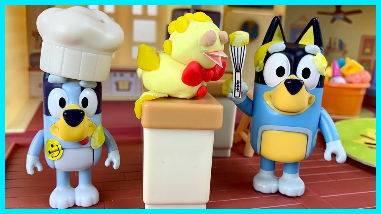 ‼️Bingo & Bluey Duck Cake Episode | Disney Jr | Bluey Toy Pretend Play 2023