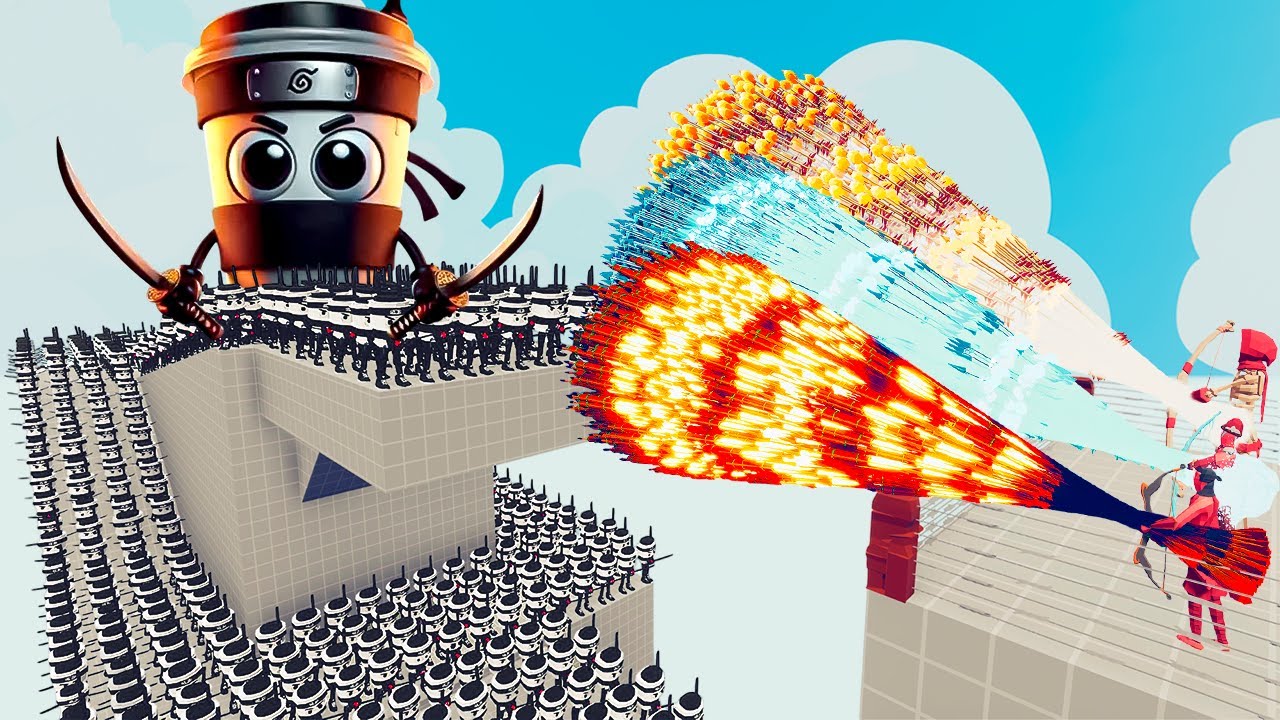 100x CAPPUCCINO ASSASSINO + 2x GIANT vs 3x EVERY GOD - Totally Accurate Battle Simulator TABS