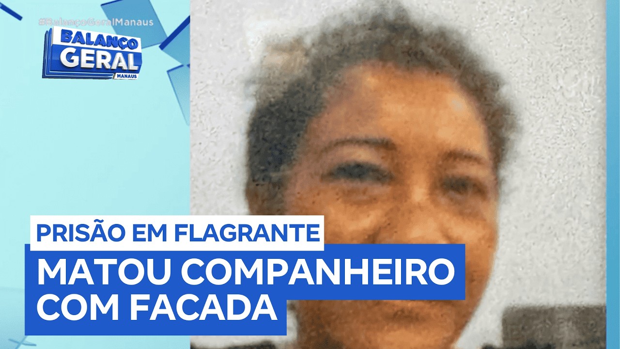 Mulher é presa em flagrante após matar companheiro com facada no peito dentro de kitnet em Manaus