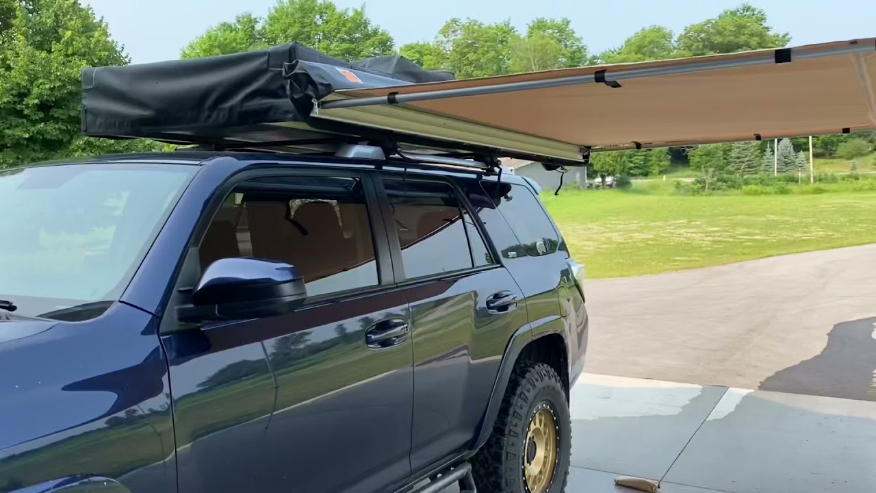 First impressions Maxi-Trac awning and opening our Smittybilt Overlander XL tent