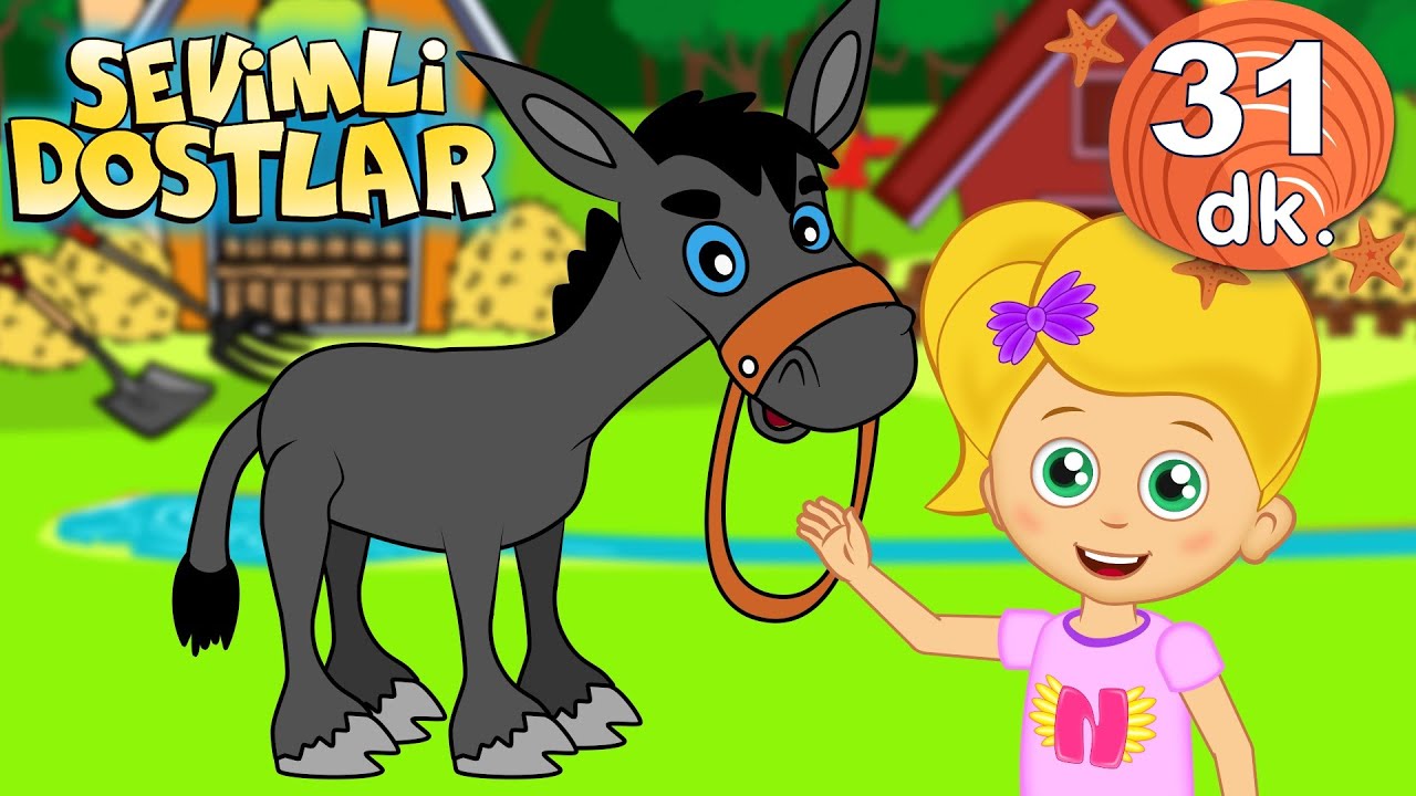 İnatçı Eşeğim şarkısı ve devamında 30 dk Sevimli Dostlar Bebek Şarkıları | Adisebaba TV kids songs