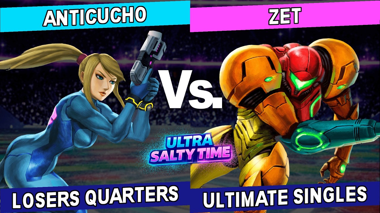 Ultra Salty Time TOP 8 - Anticucho (Zuit Samus Zero) Vs. Zet (Samus) Smash Ultimate - SSBU
