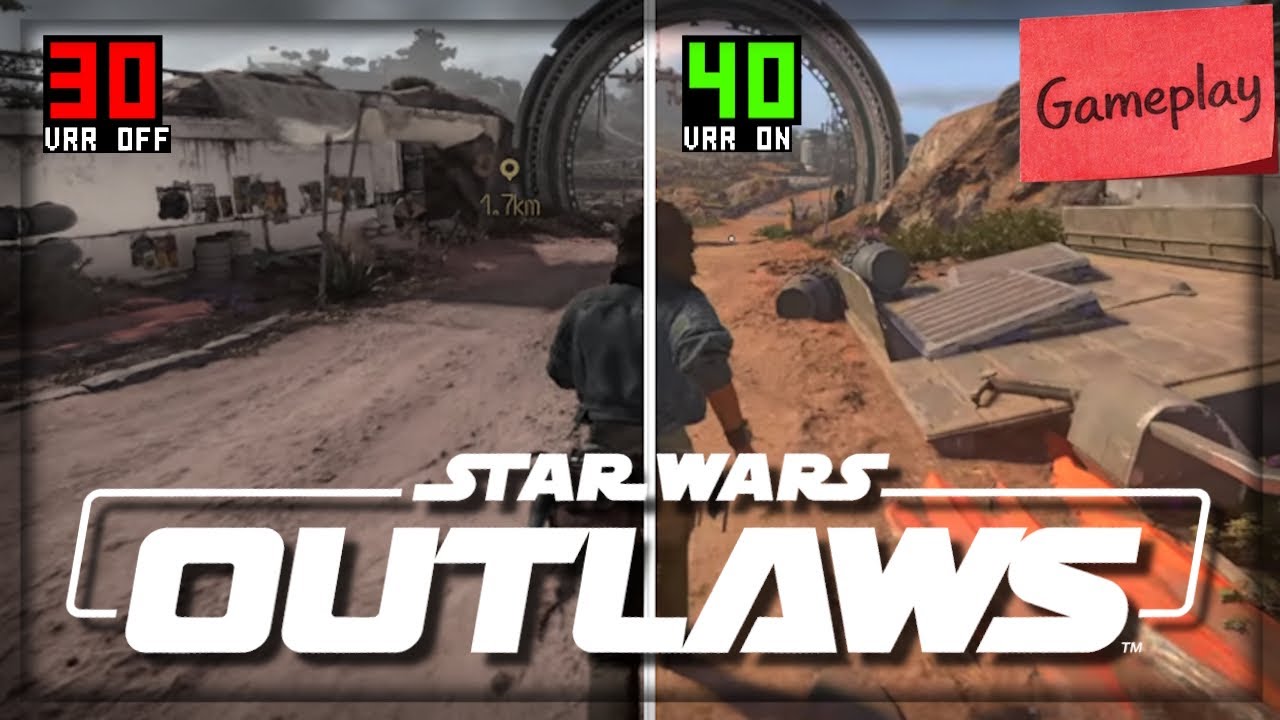 STAR WARS OUTLAWS (PS5) 🪐 40 FPS VRR-MODUS GAMEPLAY | Notizblatt