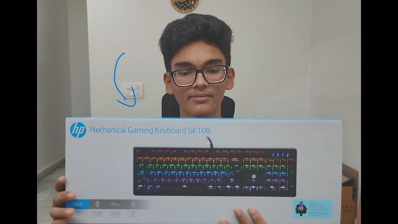HP GK100 RGB Backlit Mechanical Gaming Keyboard🔥(Unboxing/Review)